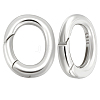 2Pcs Sterling Silver Spring Gate Rings STER-BBC0007-77-1