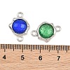 Alloy Resin Sun Connector Charms RE-CBA4818-03B-3
