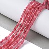 Dyed Natural Malaysia Jade Rondelle Beads Strands X-G-E316-2x4mm-62-5