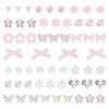 100G Transparent & Opaque Acrylic Beads TACR-TA0001-57E-1