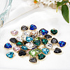 20Pcs 10 Colors Golden Plated Alloy Pendants FIND-FI0001-24-4