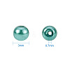 Eco-Friendly Dyed Glass Pearl Round Beads HY-PH0001-3mm-RB118-2