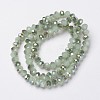 Electroplate Glass Beads Strands EGLA-A034-J4mm-S06-2