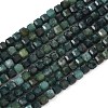 Natural Moss Agate Beads Strands G-F797-A21-01-2