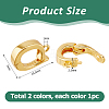 2Pcs 2 Colors 925 Sterling Silver Enhancer Shortener Bails STER-HS0001-14-2