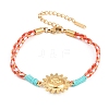 304 Stainless Steel Link Bracelets BJEW-K303-02B-4