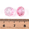 Baking Paint Transparent Glass Beads GLAA-N011-10mm-08-3