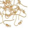 SHEGRACE Brass Pave Cubic Zirconia Earring Findings XGRQ4S192-742G-1