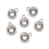 304 Stainless Steel Charm Rhinestone Settings SA-CBAC865-01C-P-1