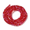 Electroplate Transparent Glass Beads Strands EGLA-A035-T3mm-L07-2