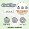 Food Grade Eco-Friendly Silicone Beads SIL-WH0010-10B-2
