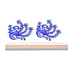 Chinese Style Alloy Enamel Chandelier Components Links X-ENAM-E329-05B-G-6