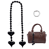 1Pc Resin Heart Pendant Decorations HJEW-NB0002-21-1