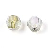 Transparent Spray Painted Glass Beads X1-EGLA-N018-4mm-03-3