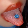 Titanium Steel Enamel Tongue Rings WG76637-14-1