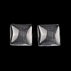 Transparent Glass Square Cabochons GGLA-S022-10mm-5