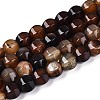 Dyed Natural Agate Beads Strands G-T144-50A-02-4