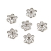 Brass Micro Pave Clear Cubic Zirconia Bead Caps CU-CBA6A75-30P-1