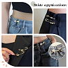 24Pcs 5 Styles Alloy Safety Pin Brooches Button Pins JEWB-HY0001-37-5