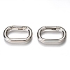 Zinc Alloy Spring Gate Rings PALLOY-C100-03P-01-1