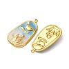 304 Stainless Steel Enamel Pendants STAS-L299-22G-03-2