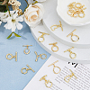 16Pcs 8 Styles Rack Plating Eco-Friendly Brass Toggle Clasps KK-HS0001-41-5