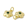 Rack Plating Brass Cubic Zirconia Charms KK-C007-23G-04-3