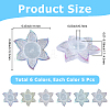 30Pcs 6 Colors Acrylic Ear Nuts FIND-SC0001-18-2