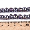 Electroplate Opaque Glass Beads Strands GLAA-T032-P8mm-AB15-4