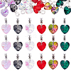 SUNNYCLUE 60Pcs 6 Colors Large Hole Alloy European Dangle Charms EGLA-SC0001-08-1