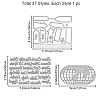 Carbon Steel Cutting Dies Stencils DIY-WH0309-1988-6