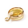 Faceted Glass Pendants LS-KK-WH0046-59G-11-2