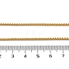 1.8mm Rack Plating Brass Box Chain Necklaces for Women Men MAK-L044-60G-2-5