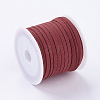 3x1.5mm Red Flat Faux Suede Cord X-LW-R003-22-2