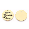 Mother's Day 201 Stainless Steel Pendants STAS-T064-37G-33-1