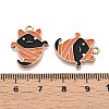 Halloween Theme Rack Plating Alloy Enamel Pendants ENAM-N056-355A-3