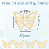 60Pcs 304 Stainless Steel Charms STAS-HY0001-47-2