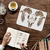 Plastic Reusable Drawing Painting Stencils Templates DIY-WH0202-303-3