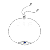 S925 Silver Devil Eye Bracelet with Full Diamond Eyes Series AK1290-10-1