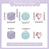 45pcs 3 styles Transparent Crackle Acrylic Beads TACR-PH0001-76-2
