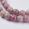 Natural Rhodonite Beads Strands G-G542-6mm-12-3