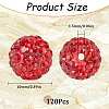 120Pcs Pave Disco Ball Beads RB-SC0001-13D-2