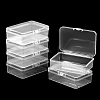 6Pcs PP Plastic Bead Containers with Hinged Lid CON-SP0001-24-1