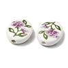 Hand Painted Oval Porcelain Beads PR-CBA03B0-01C-2