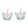 925 Sterling Silver Enamel Pink and Sky Blue Butterfly Charms STER-P071-08S-1