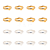 Brass Pad Ring Bases KK-PH0036-10-WH-1