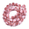 Handmade Millefiori Glass Beads Strands LK-T001-10-3