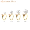 Bees Brass Enamel Cuff Ring Settings KK-K297-04G-4