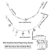 2Pcs 2 Styles Plastic & 304 Stainless Steel Chains Bag Extender Chains HJEW-BM0001-23-2