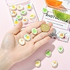 18Pcs 6 Styles Printed Handmade Porcelain Beads PORC-YW0001-89-3